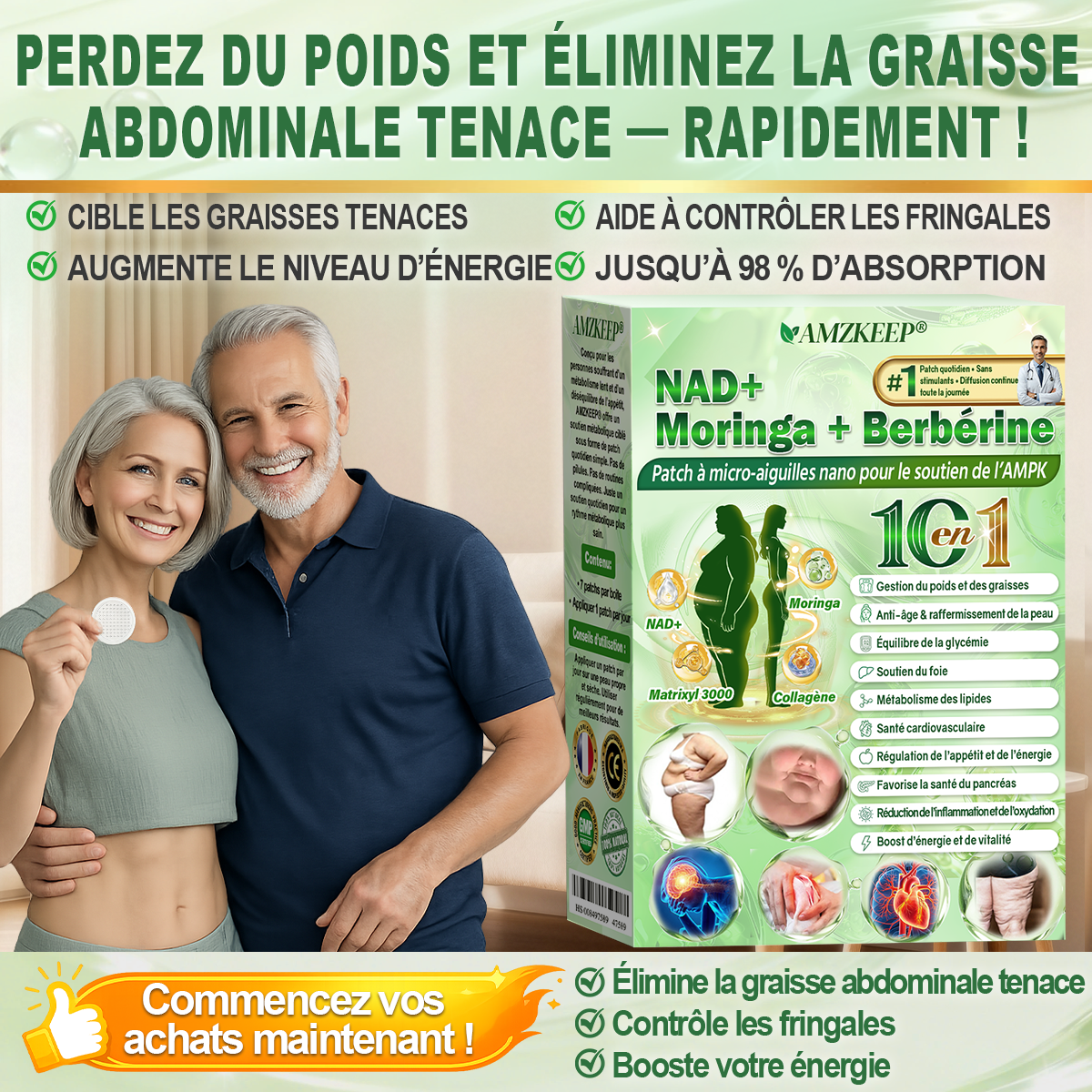 🇫🇷𝑷𝒂𝒕𝒄𝒉 𝒏𝒂𝒏𝒐 à 𝒎𝒊𝒄𝒓𝒐-𝒂𝒊𝒈𝒖𝒊𝒍𝒍𝒆𝒔 𝑨𝑴𝒁𝑲𝑬𝑬𝑷® 𝑨𝑴𝑷𝑲 𝑺𝒖𝒑𝒑𝒐𝒓𝒕 1 𝒇𝒐𝒊𝒔 𝒑𝒂𝒓 𝒋𝒐𝒖𝒓 · 𝒆𝒇𝒇𝒆𝒕𝒔 𝒗𝒊𝒔𝒊𝒃𝒍𝒆𝒔 𝒆𝒏 7 𝒋𝒐𝒖𝒓𝒔 𝑨𝒊𝒅𝒆 à 𝒔𝒐𝒖𝒕𝒆𝒏𝒊𝒓 𝒍𝒆 𝒎é𝒕𝒂𝒃𝒐𝒍𝒊𝒔𝒎𝒆, 𝒍𝒂 𝒈𝒆𝒔𝒕𝒊𝒐𝒏 𝒅𝒖 𝒑𝒐𝒊𝒅𝒔, 𝒍’é𝒒𝒖𝒊𝒍𝒊𝒃𝒓𝒆 𝒈𝒍𝒚𝒄é𝒎𝒊𝒒𝒖𝒆, 𝒍𝒂 𝒔𝒂𝒏𝒕é 𝒄𝒂𝒓𝒅𝒊𝒐𝒗𝒂𝒔𝒄𝒖𝒍𝒂𝒊𝒓𝒆 𝒆𝒕 𝒍𝒆 𝒄𝒐𝒏𝒇𝒐𝒓𝒕 𝒂𝒓𝒕𝒊𝒄𝒖𝒍𝒂𝒊𝒓𝒆.