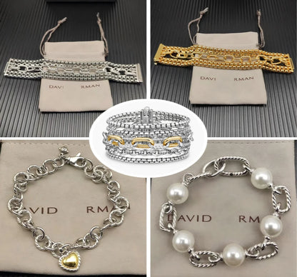 2025 New DY Bracelet Fashionable Simple Temperament Couple Bracelet Daily Wear Beaded Bracelet Men and Women Can Wear